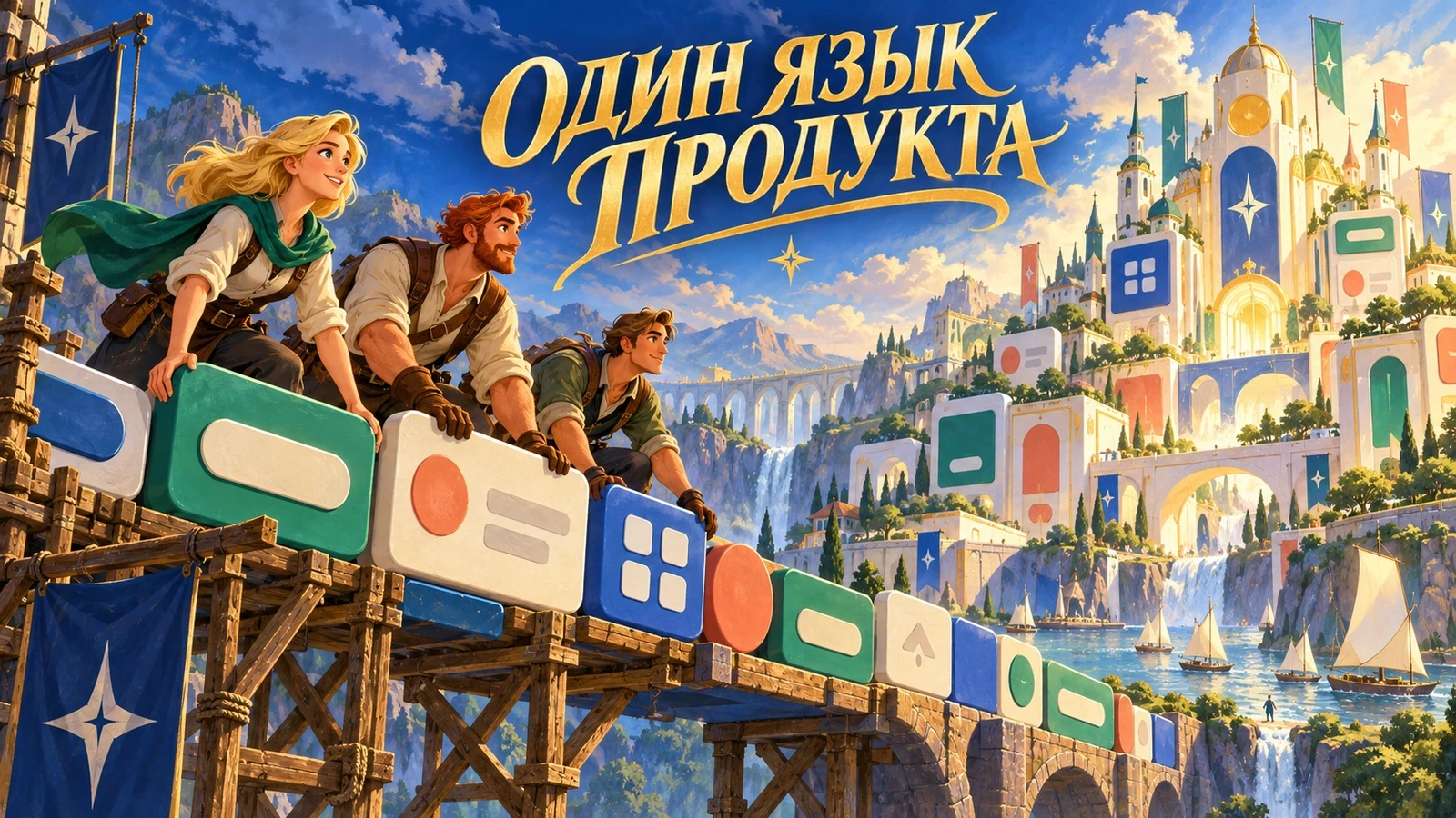 Иллюстрированная команда строит единый язык продукта из повторно используемых компонентов