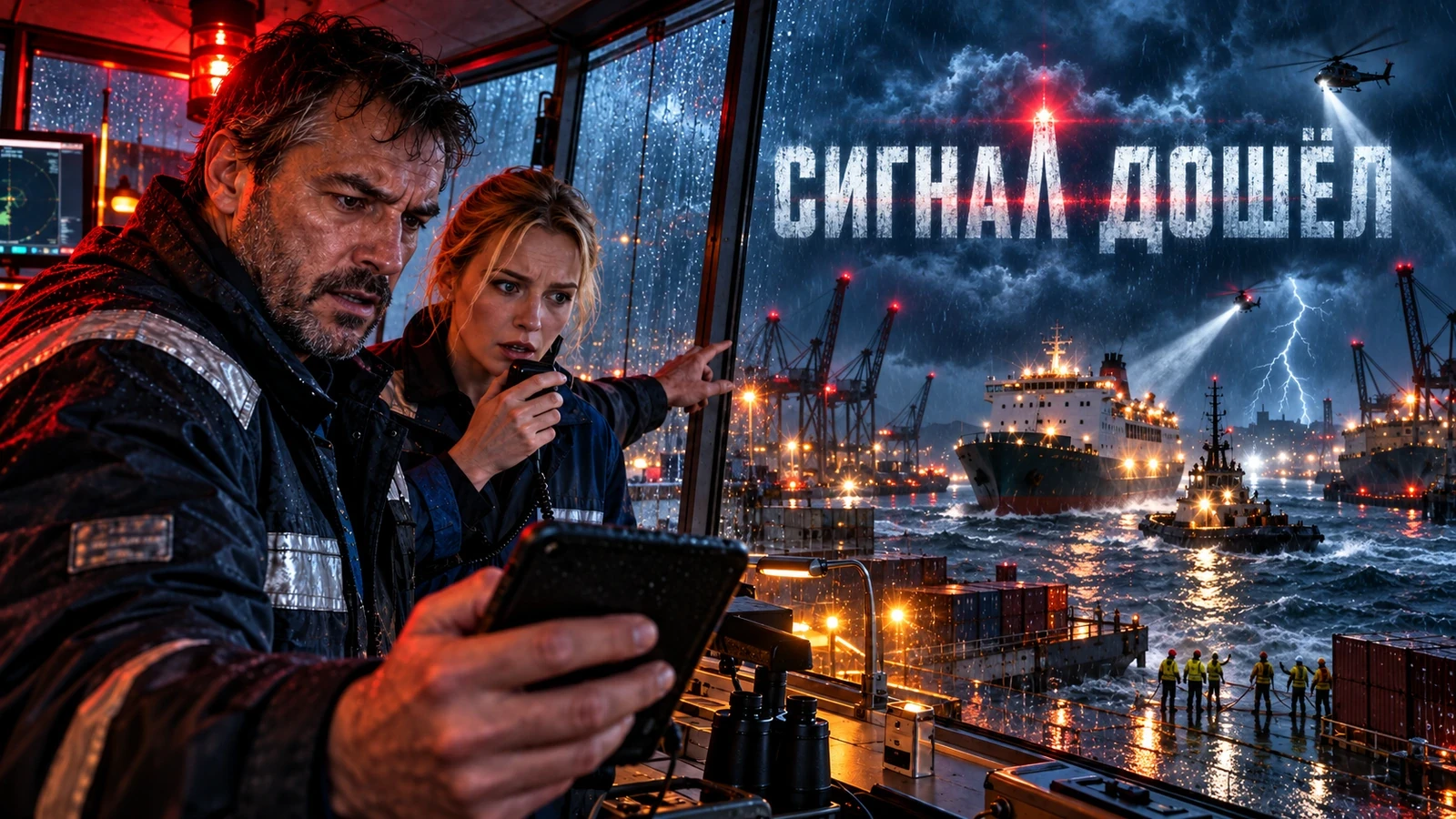 Диспетчеры реагируют на критичное уведомление на постере «Сигнал дошёл»