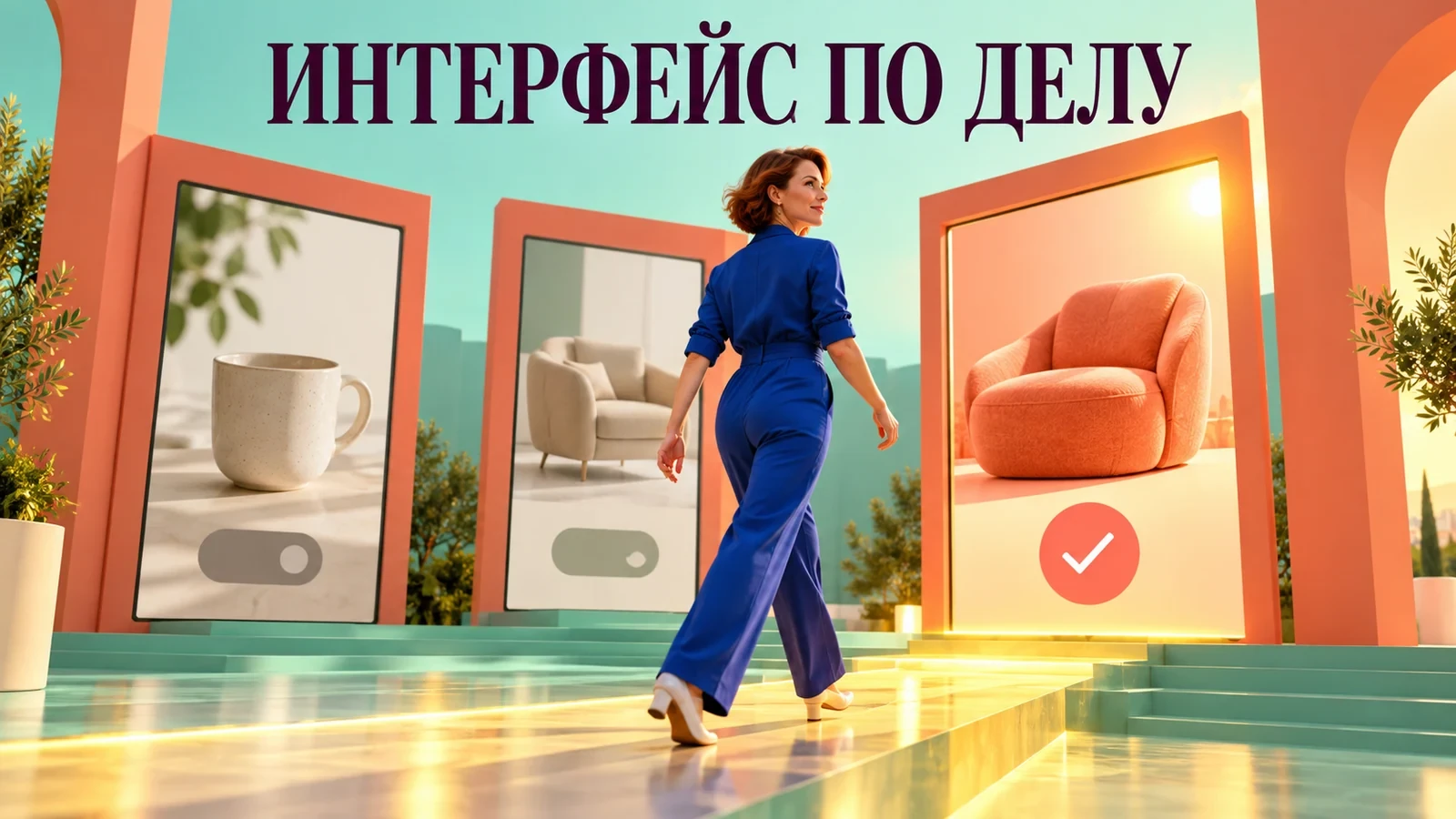 Авторский цветной постер: «ИНТЕРФЕЙС ПО ДЕЛУ»